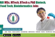DBT NABI MSc, MTech, BTech & PhD Biotech, Food Tech, Bioinformatics Jobs NABI Vacancies 2022