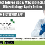 NCBS Project Vacancy 2022