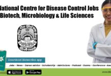 Govt National Centre for Disease Control Jobs For Biotech, Microbiology & Life Sciences NCDC Jobs 2022
