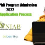 NIAB PhD Admission 2022