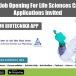 NIANP SRF Job Opening For Life Sciences Candidates, Applications Invited NIANP SRF Job Opening