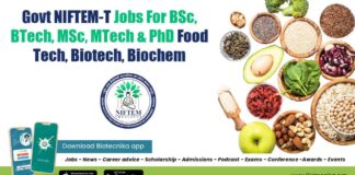 NIFTEM-T Jobs 2022 For