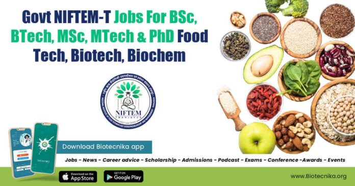 NIFTEM-T Jobs 2022 For