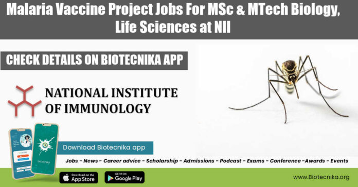NII Project Vacancy 2022