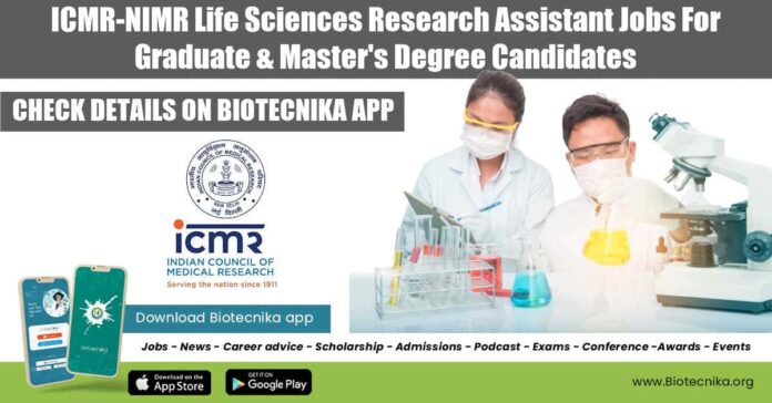 NIMR Research Assistant Jobs