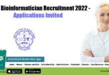 NISER Bioinformatician Recruitment 2022 – Applications Invited NISER Bioinformatician Recruitment 2022