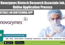 Novozymes Biotech Research Associate Job, Online Application Process Novozymes Biotech Job