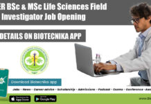 PGIMER BSc & MSc Life Sciences Field Investigator Job Opening PGIMER BSc Job Opening