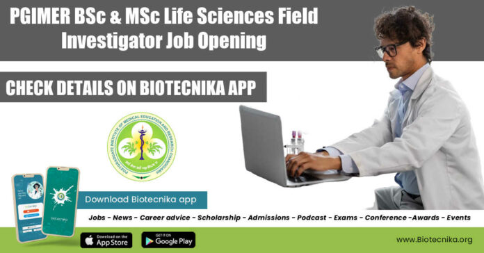 PGIMER BSc Job Opening
