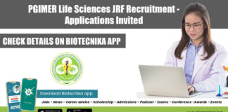 PGIMER Jobs 2022 JRF
