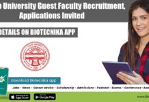Panjab University Guest Faculty Recruitment, Applications Invited Panjab University Guest Faculty