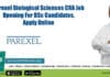 Parexel Biological Sciences CRA Job Opening For BSc Candidates, Apply Online Parexel Clinical Research Jobs