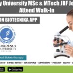 Presidency University MSc & MTech JRF Job Opening, Attend Walk-In Presidency University JRF 2022