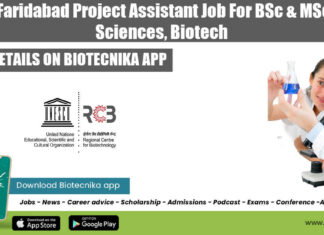 RCB BSc MSc Jobs