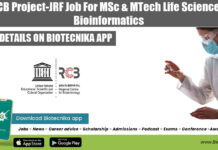 RCB JRF Opening Latest