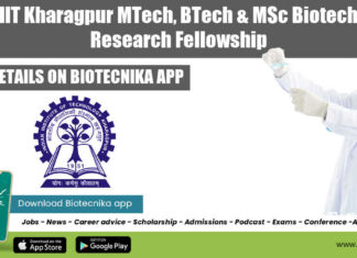 Research Fellowship IIT Kharagpur