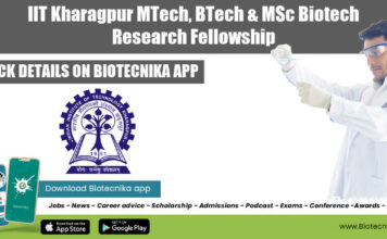 Research Fellowship IIT Kharagpur