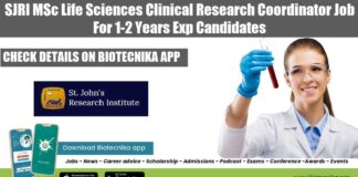 SJRI Clinical Research Job