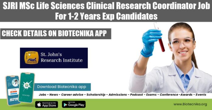 SJRI Clinical Research Job