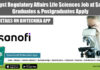 Analyst Regulatory Affairs Life Sciences Job at Sanofi, Graduates & Postgraduates Apply Sanofi Analyst Job
