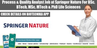 Springer Nature Quality Analyst