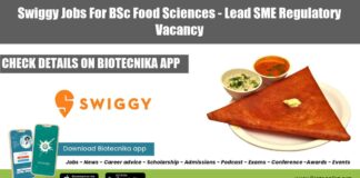 Swiggy Food Science Jobs