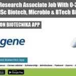 Syngene Research Associate Job With 0-3 Years Exp For MSc Biotech, Microbio & BTech Biotech Syngene Microbiology Freshers Job