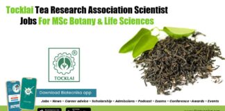 Tea Research Association Vacancies