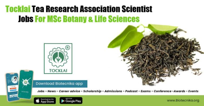 Tea Research Association Vacancies