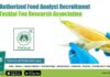 FSSAI Authorized Food Analyst Recruitment at Tocklai Tea Research Association Tea Research Association Vacancy