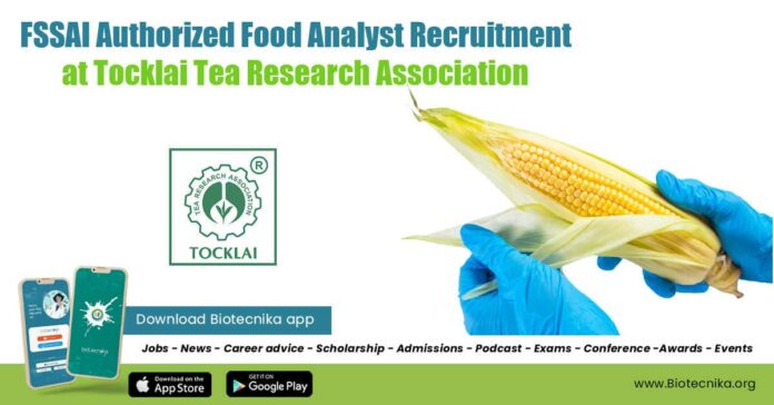 Tea Research Association Vacancy