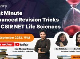 Last Minute CSIR Revision Tricks For CSIR NET Life Sciences - A Biotecnika Exclusive