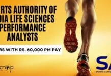 20+ Sports Authority of India Life Sciences Performance Analysts Jobs With Rs. 60,000 pm Pay 20+ SAI Life Sciences Jobs