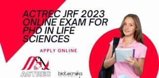 ACTREC JRF 2023