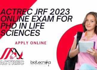 ACTREC JRF 2023