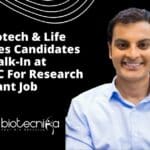 BSc Biotech & Life Sciences Candidates Can Walk-In at ACTREC For Research Assistant Job ACTREC Research Assistant Vacancy