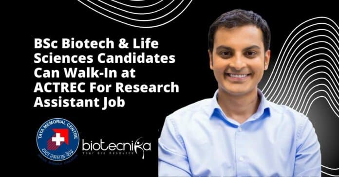 ACTREC Research Assistant Vacancy
