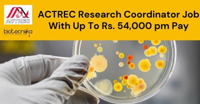 ACTREC Research Coordinator Post