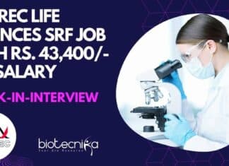 ACTREC SRF Vacancy