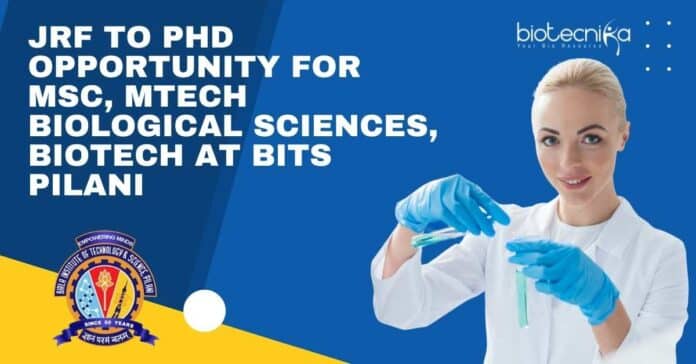 BITS Pilani JRF 2022