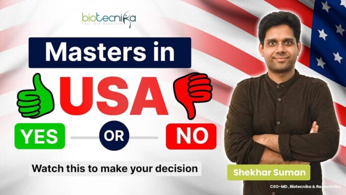 MSc Biotech In USA - Pros & Cons - All Questions Answered