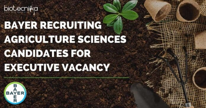 Bayer Agriculture Science Job