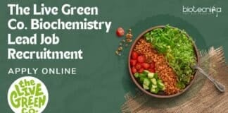 Biochemistry Lead Job Opening