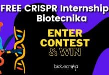 FREE CRISPR Internship By Biotecnika – Enter Contest & Win! Biotecnika Free CRISPR Internship