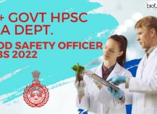 Food Safety Officer Jobs 2022 at Govt HPSC FDA Dept