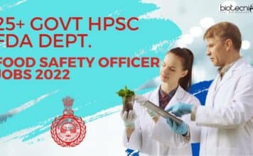 Food Safety Officer Jobs 2022 at Govt HPSC FDA Dept