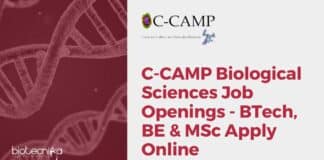 C-CAMP Biology Jobs 2022
