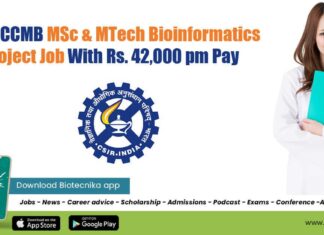 CCMB Bioinformatics Job 2022