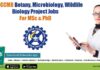 CSIR-CCMB Botany, Microbiology, Wildlife Biology Project Jobs For MSc & PhD CSIR-CCMB PhD