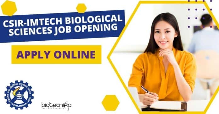 CSIR-IMTECH Biological Sciences Job